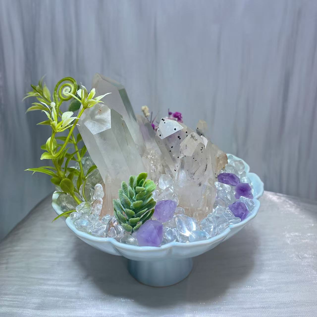 水晶盆栽