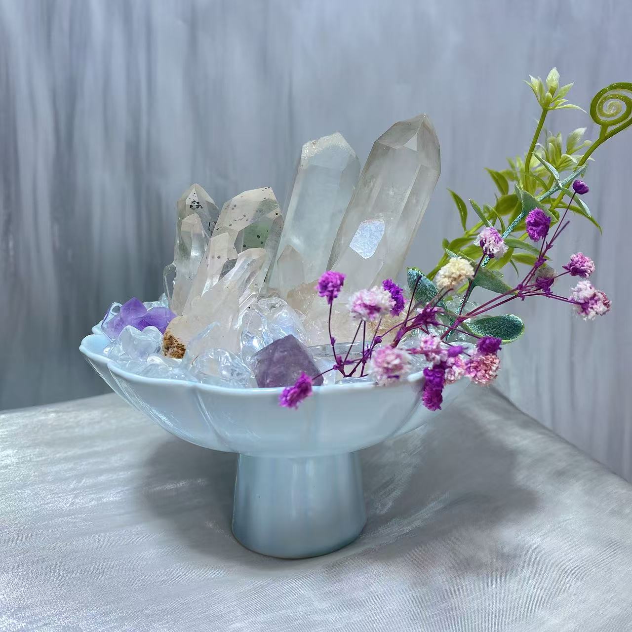 水晶盆栽