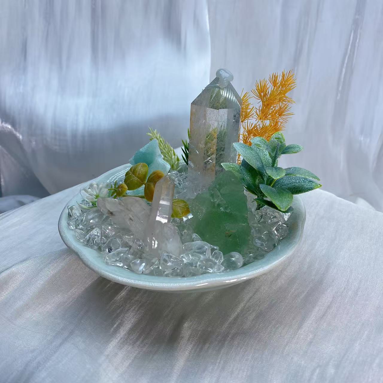 クリスタル盆栽セット｜天然石インテリア