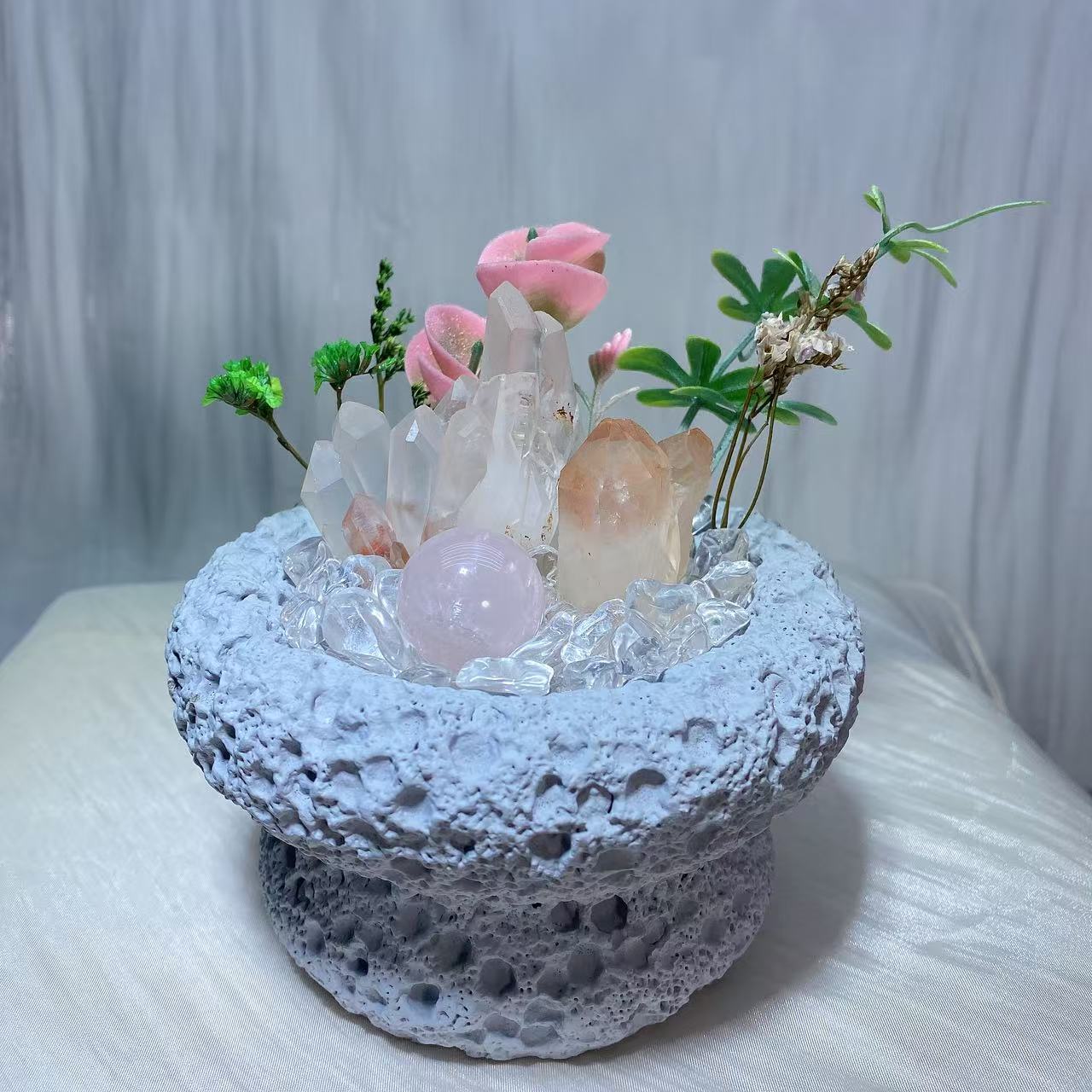 水晶盆栽