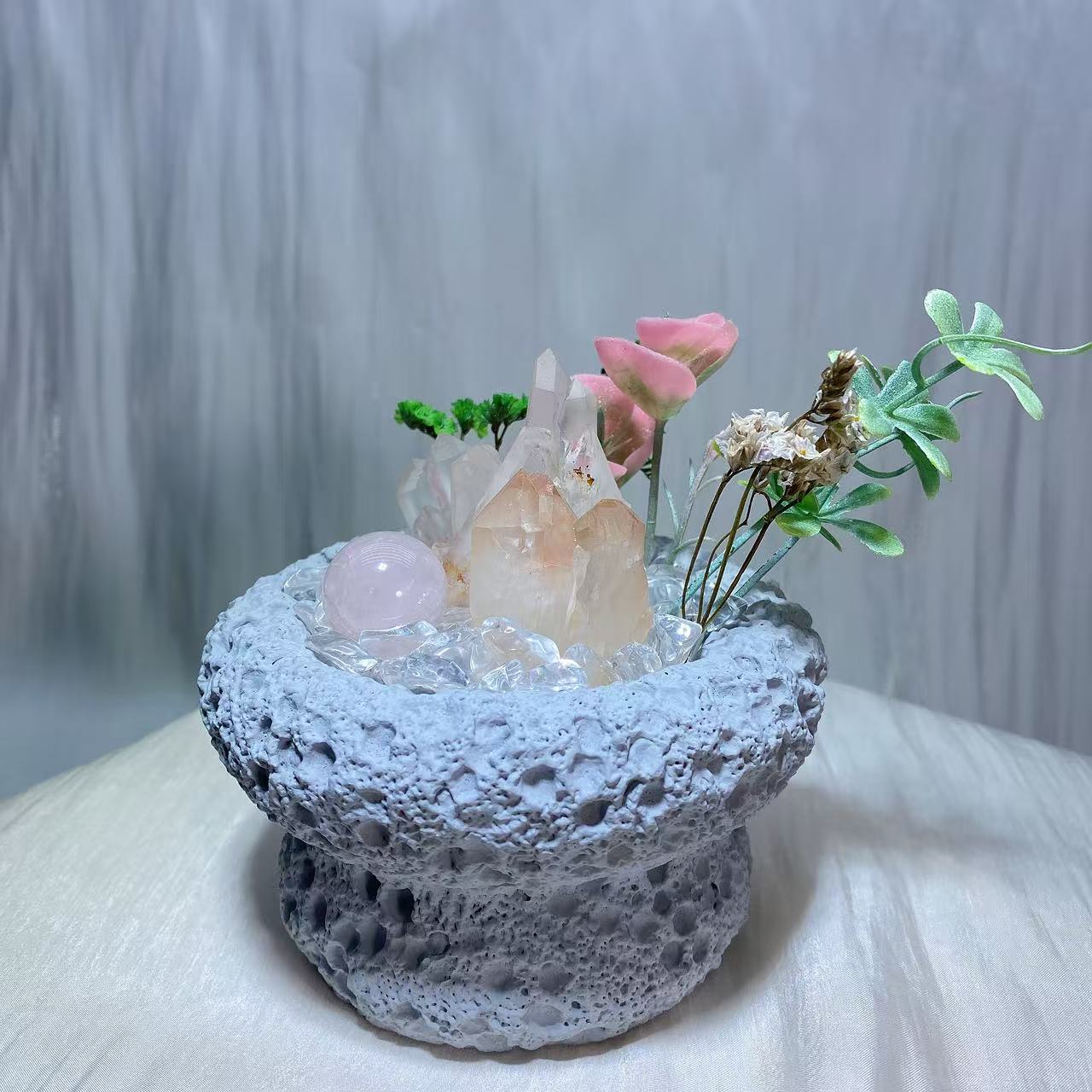 水晶盆栽