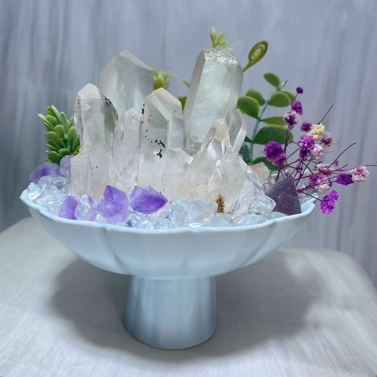 水晶盆栽